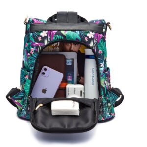 Aulandi 2021 Anti-theft Shoulder Bag Handbag Casual Travel Bag Hiking Backpack Purse with Pom Pom Keychai